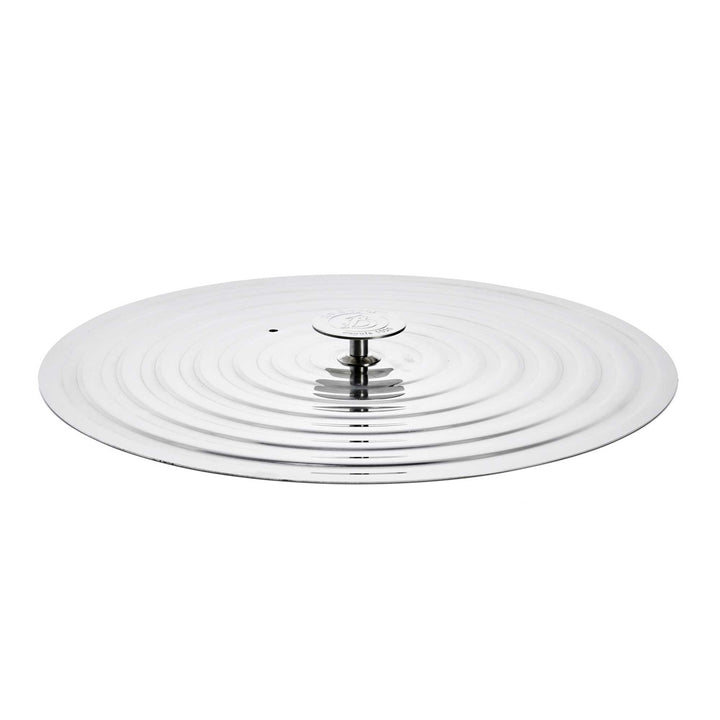 DE BUYER flat stainless steel pan lid for pans 30-32 cm