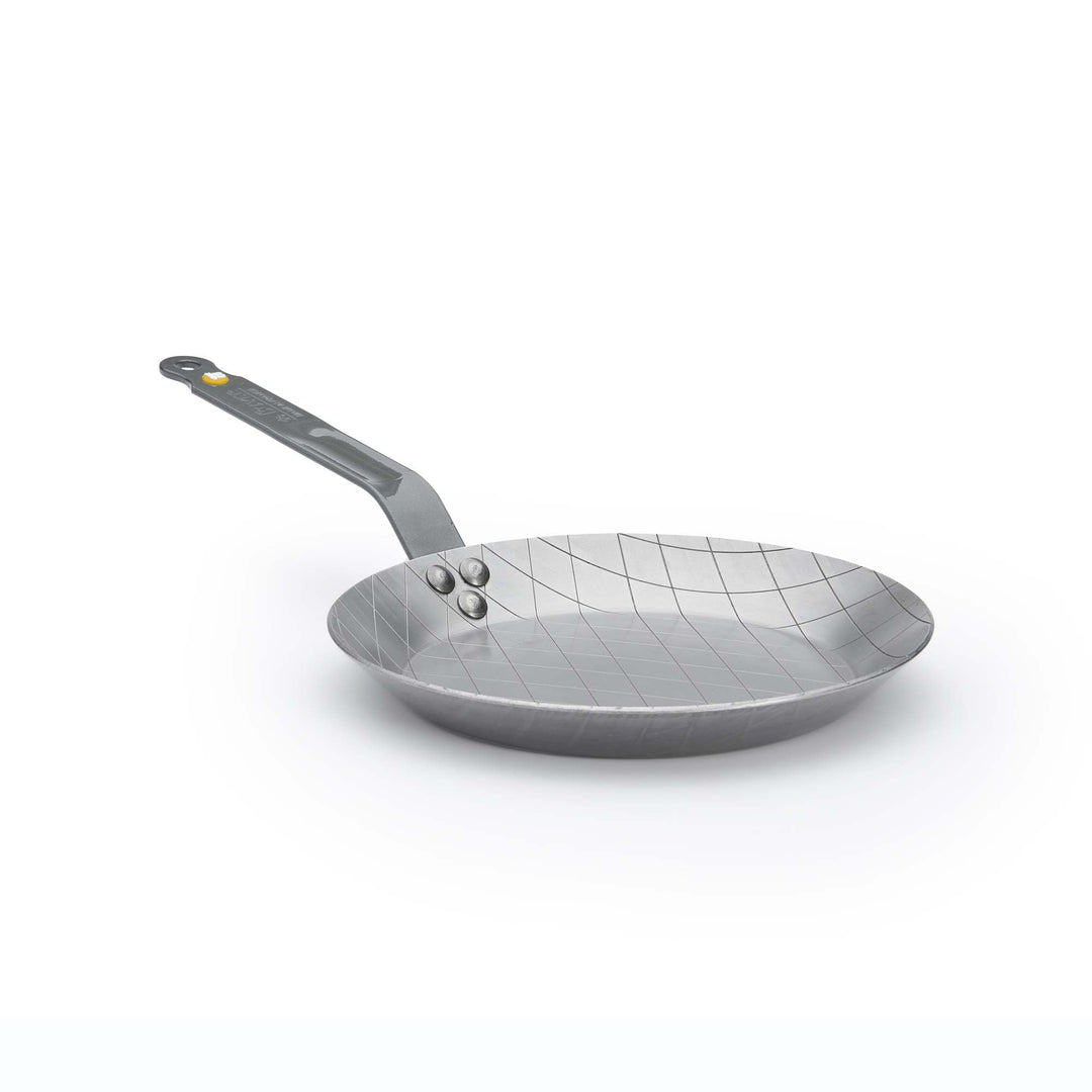 DE BUYER Steakpfanne MINERAL B 24 cm Eisenpfanne mit Rautenprägung