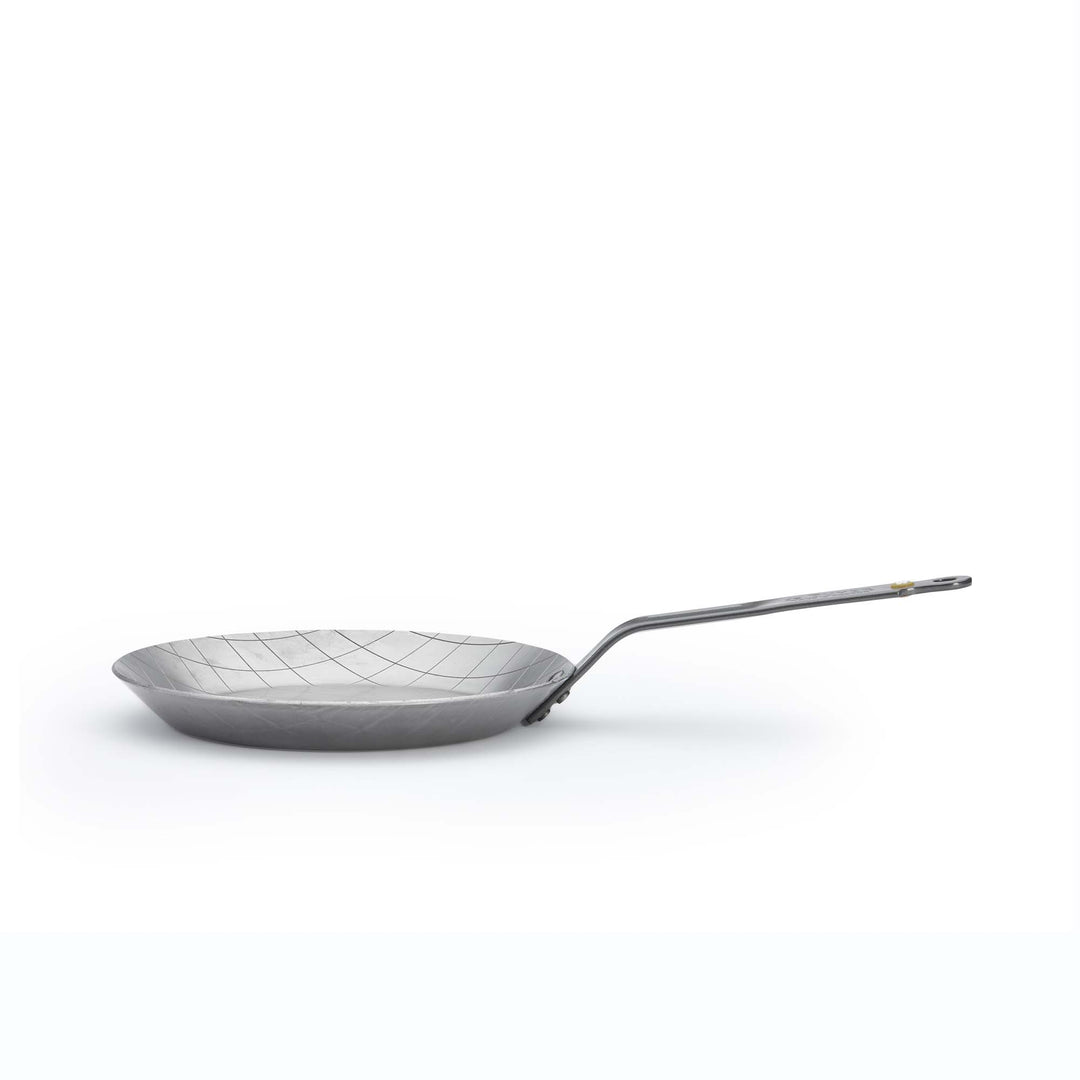 DE BUYER Steakpfanne MINERAL B 24 cm Eisenpfanne mit Rautenprägung
