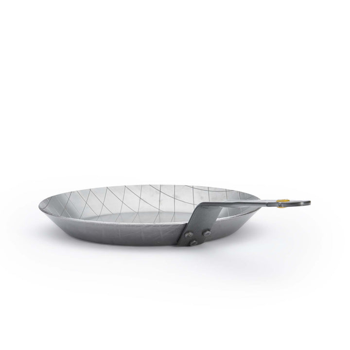 DE BUYER Steakpfanne MINERAL B 24 cm Eisenpfanne mit Rautenprägung