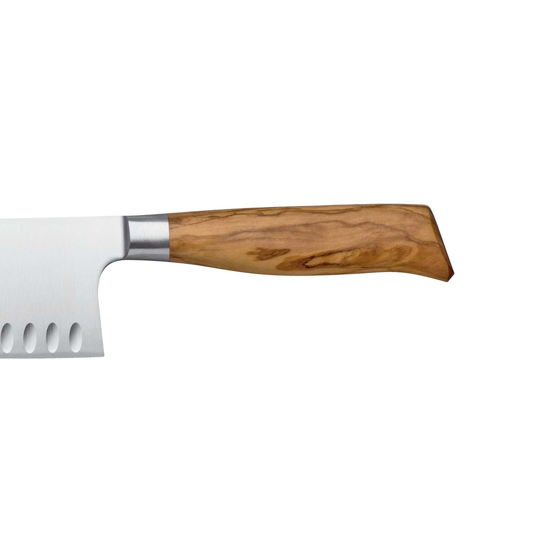 BURGVOGEL Solingen China-Hackmesser OLIVA LINE 17 cm geschmiedet Kullenschliff Holzgriff