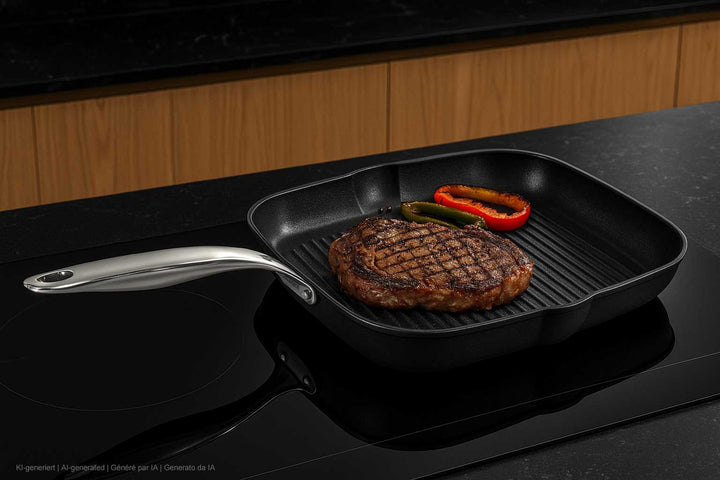 BARAZZONI Antihaft Grillpfanne BLACK TITAN PRO 28x28 cm