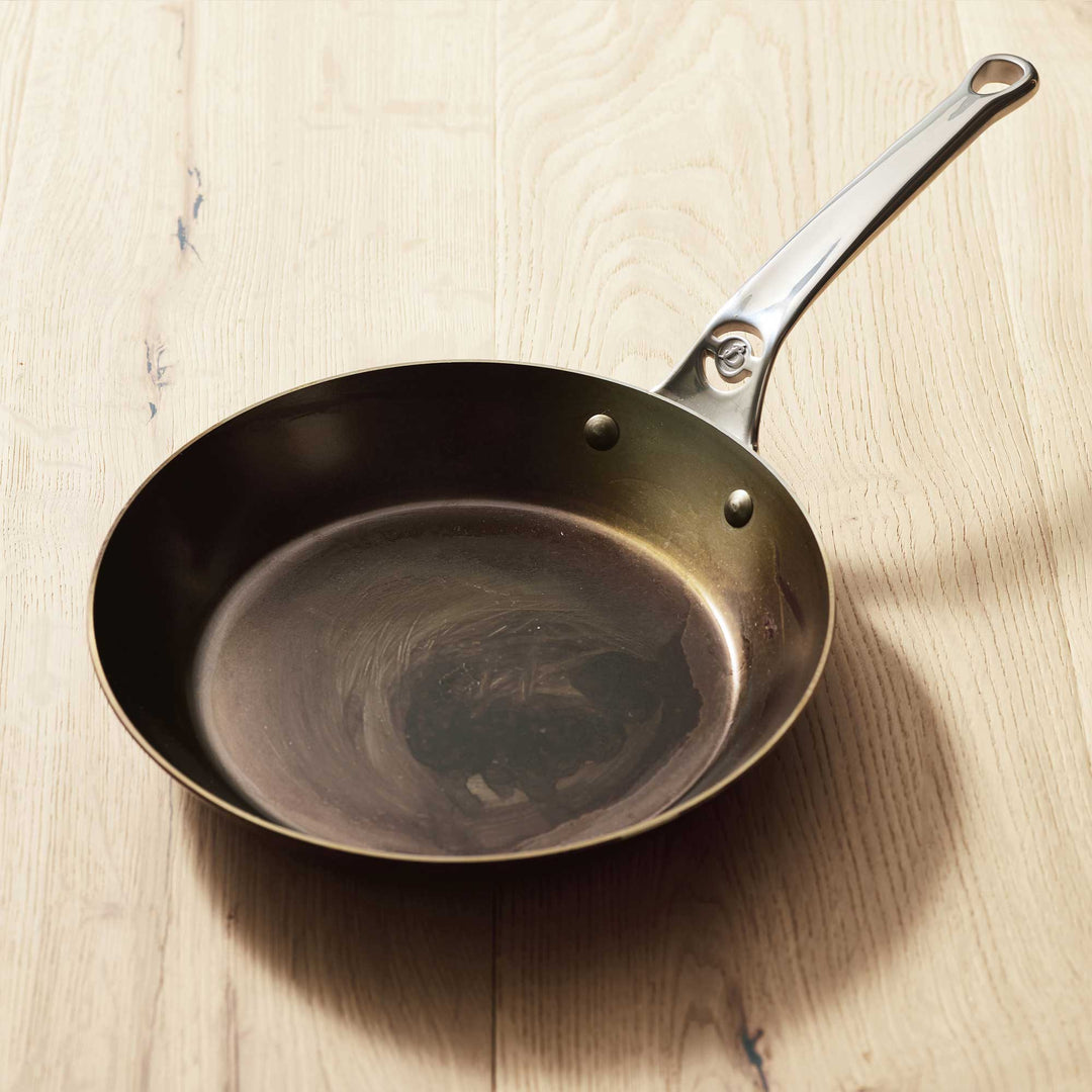 DE BUYER ofenfeste Eisenpfanne MINERAL B PRO 28 cm Karbonstahl mit Edelstahlgriff