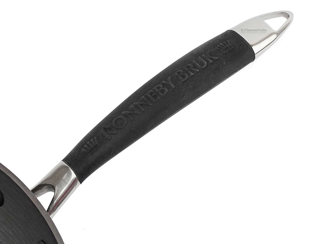 RONNEBY BRUK Gusseisen Bratpfanne ULTRA LIGHT ORIGINAL 28 cm mit Silikongriff, schon eingebrannt