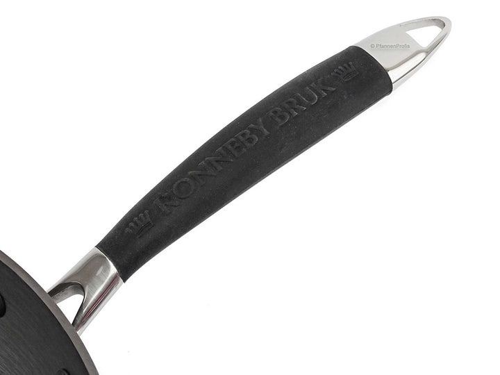RONNEBY BRUK Gusseisen Bratpfanne ULTRA LIGHT ORIGINAL 28 cm mit Silikongriff, schon eingebrannt