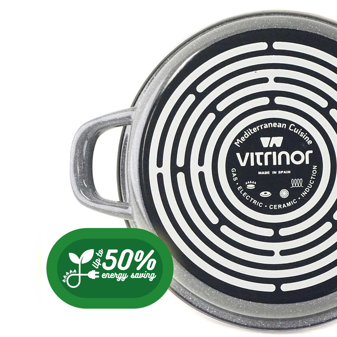 VITRINOR Servierpfanne K2 20 cm Stahl Emaille Antihaft Pfanne