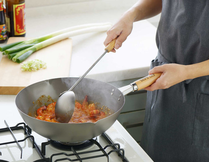 YOSHIKAWA Titanium Wok TAI 30 cm poêle à wok super léger du Japon