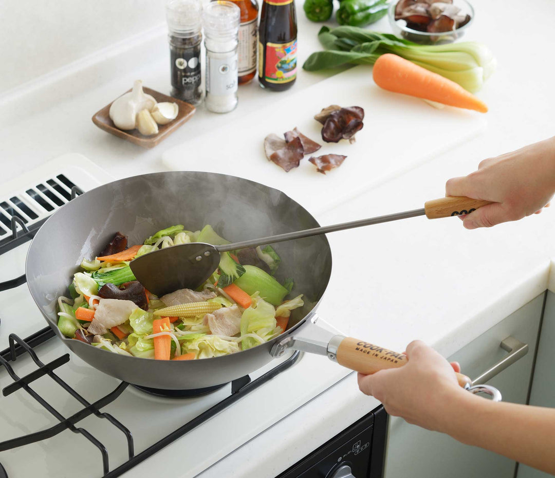 YOSHIKAWA Titanium Wok TAI 30 cm poêle à wok super léger du Japon