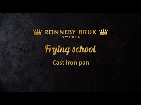 RONNEBY BRUK Gusseisen Bratpfanne MAESTRO 24 cm Edelstahlgriff, schon eingebrannt