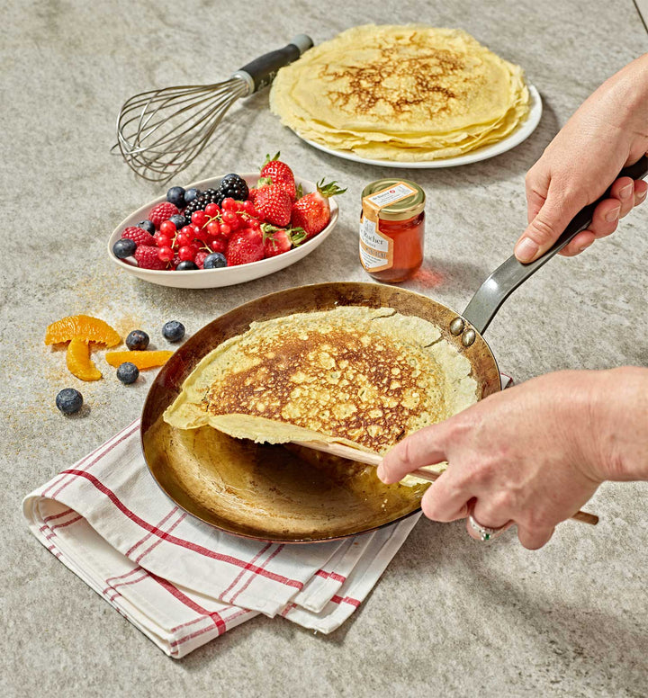 DE BUYER Pfannkuchenpfanne Crepe-Pfanne MINERAL B 24 cm Eisenpfanne