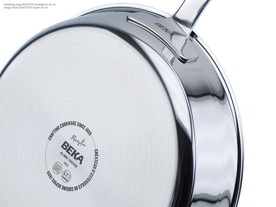 BEKA frying pan MAESTRO 32 cm stainless steel uncoated