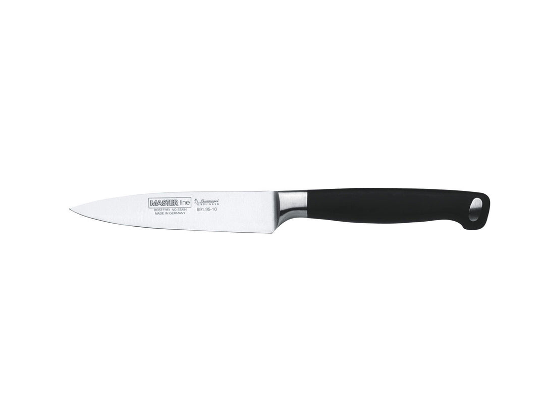 BURGVOGEL Solingen Spickmesser MASTER LINE 10 cm geschmiedet Gravurplatte