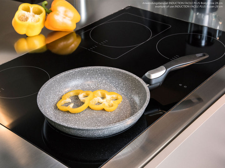 BARAZZONI Bratpfanne INDUCTION FACILE PLUS 28 cm mit abnehmbarem Griff