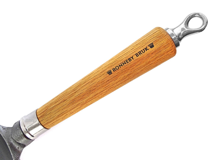 RONNEBY BRUK Gusseisen HERZ-Pfanne MAESTRO 24 cm Eichenholzgriff, schon eingebrannt